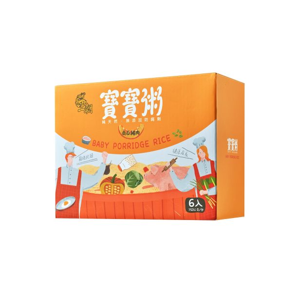 王朝 - 寶寶粥 (南瓜豬肉) 台灣製 150克 x 6包